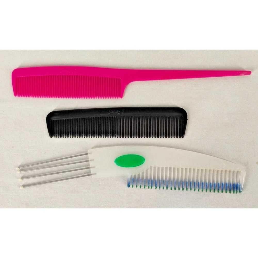 3 Vintage Goody‎ 90s Rattail, Pocket, And Comb/Pick Comb Lot